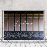 Aperturee - Elegant Purple Royal Blue Gold Retro Photo Backdrop